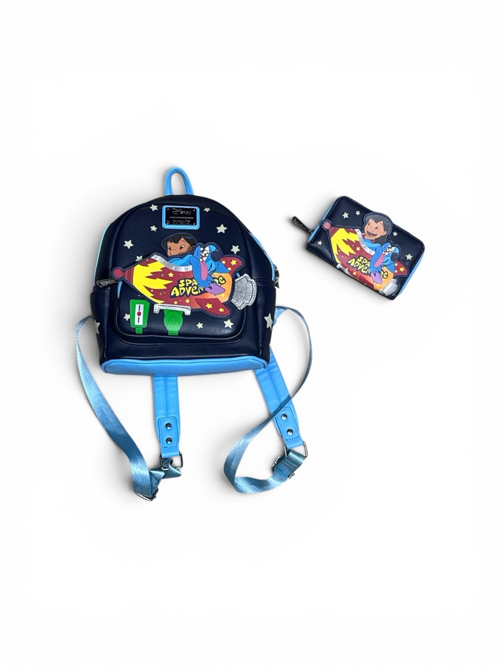 Loungefly Disney Lilo & Stitch Space Adventure Mini Backpack and Wallet set